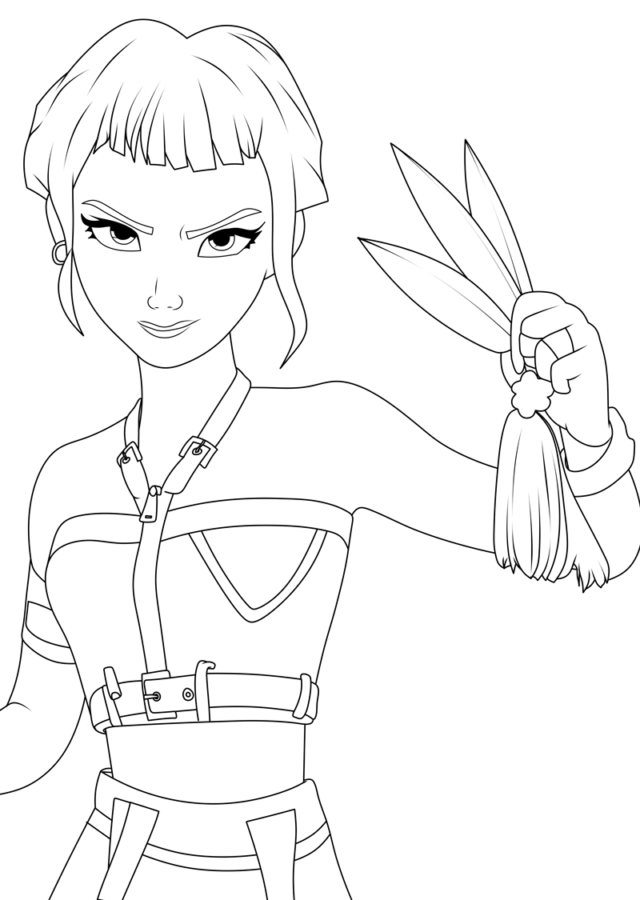 Desenho de Guerreiras do K-Pop para imprimir