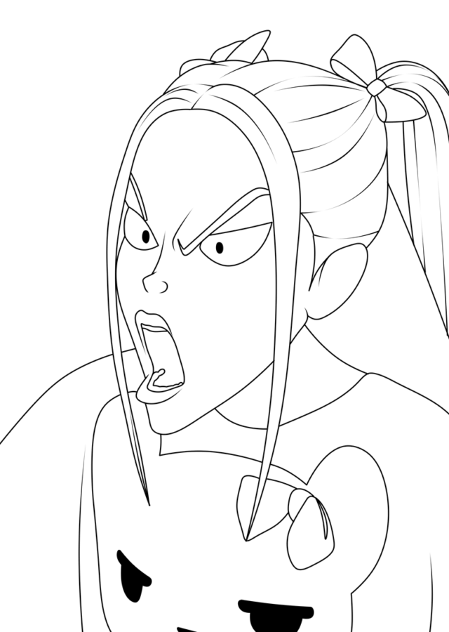 Desenho de Guerreiras do K-Pop para imprimir