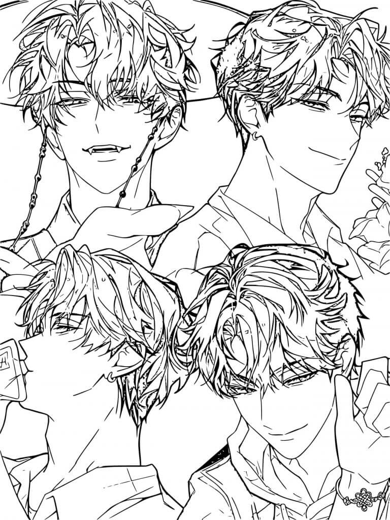 Desenho de Guerreiras do K-Pop para imprimir