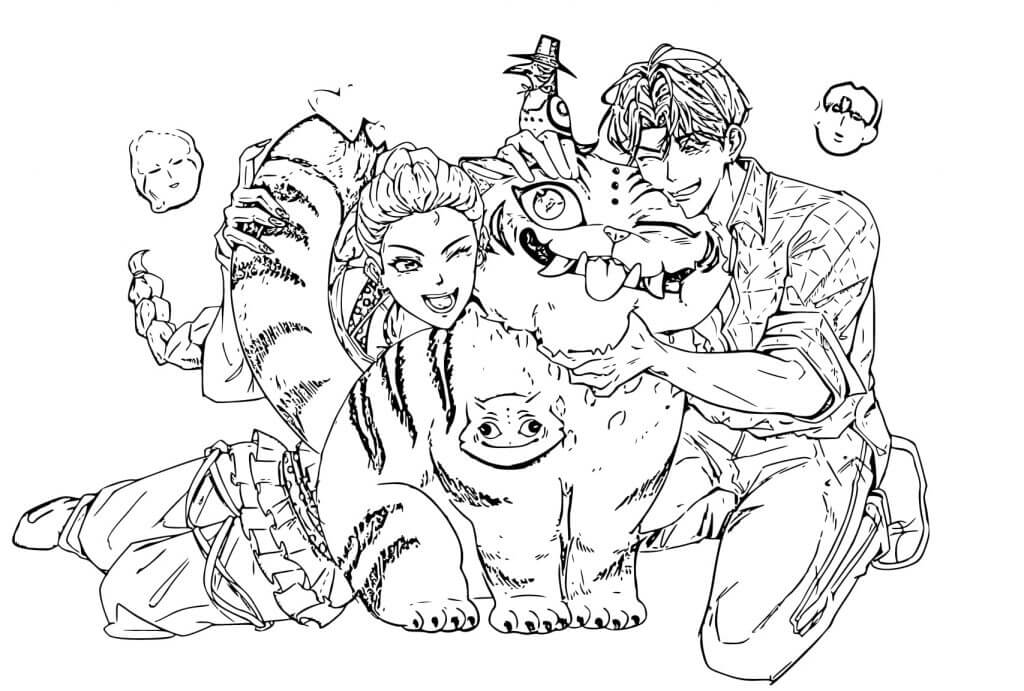 Desenho de Guerreiras do K-Pop para imprimir