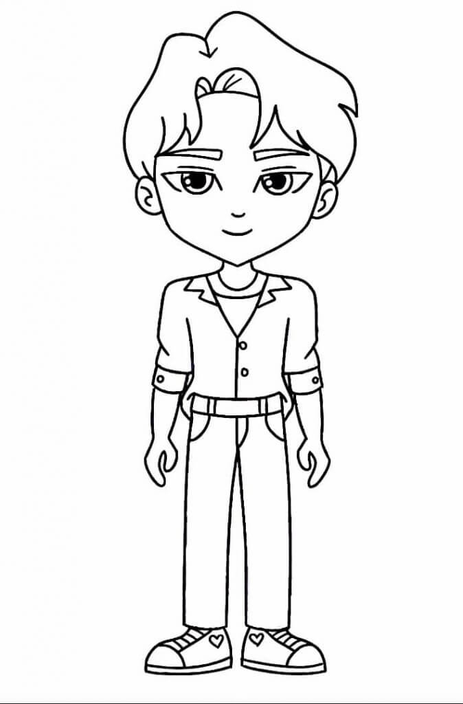 Desenho de Guerreiras do K-Pop para imprimir