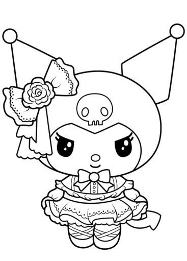Desenho de Kuromi para imprimir