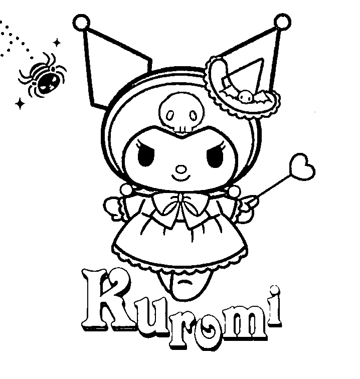 Desenho de Kuromi para imprimir