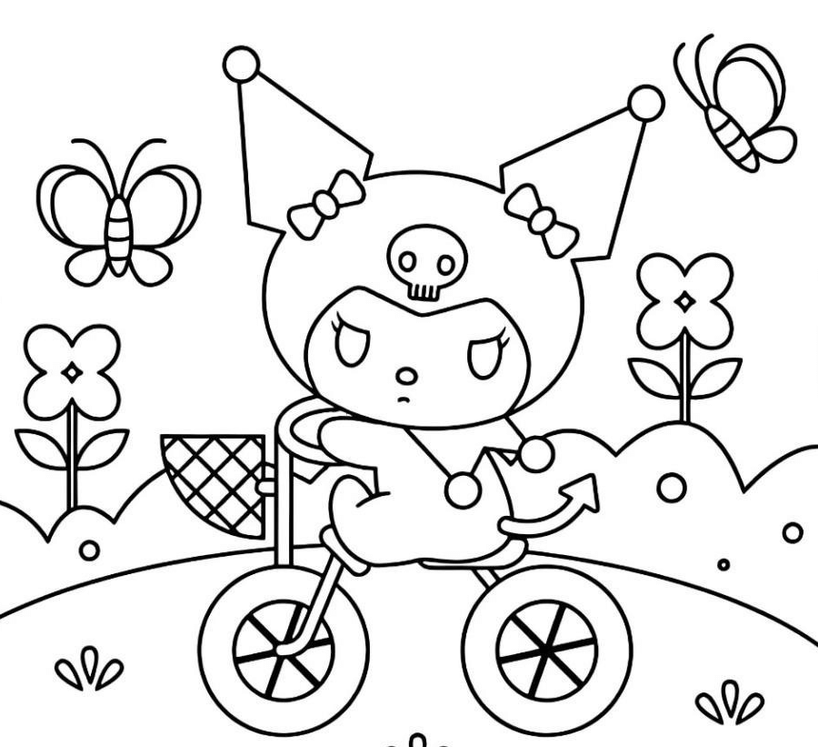 Desenho de Kuromi para imprimir