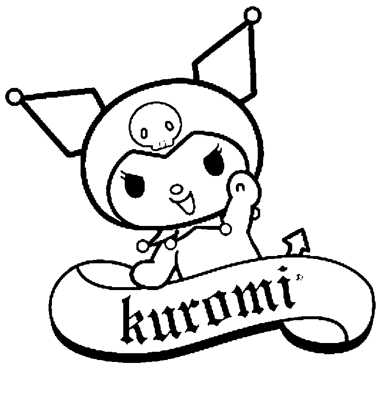 Desenho de Kuromi para imprimir
