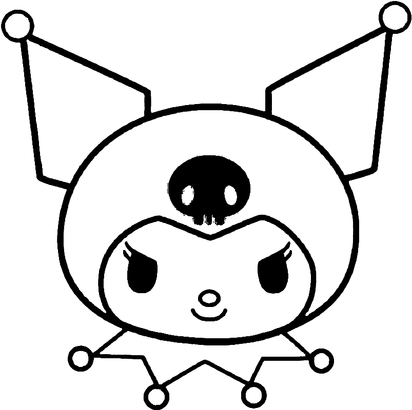 Desenho de Kuromi para imprimir