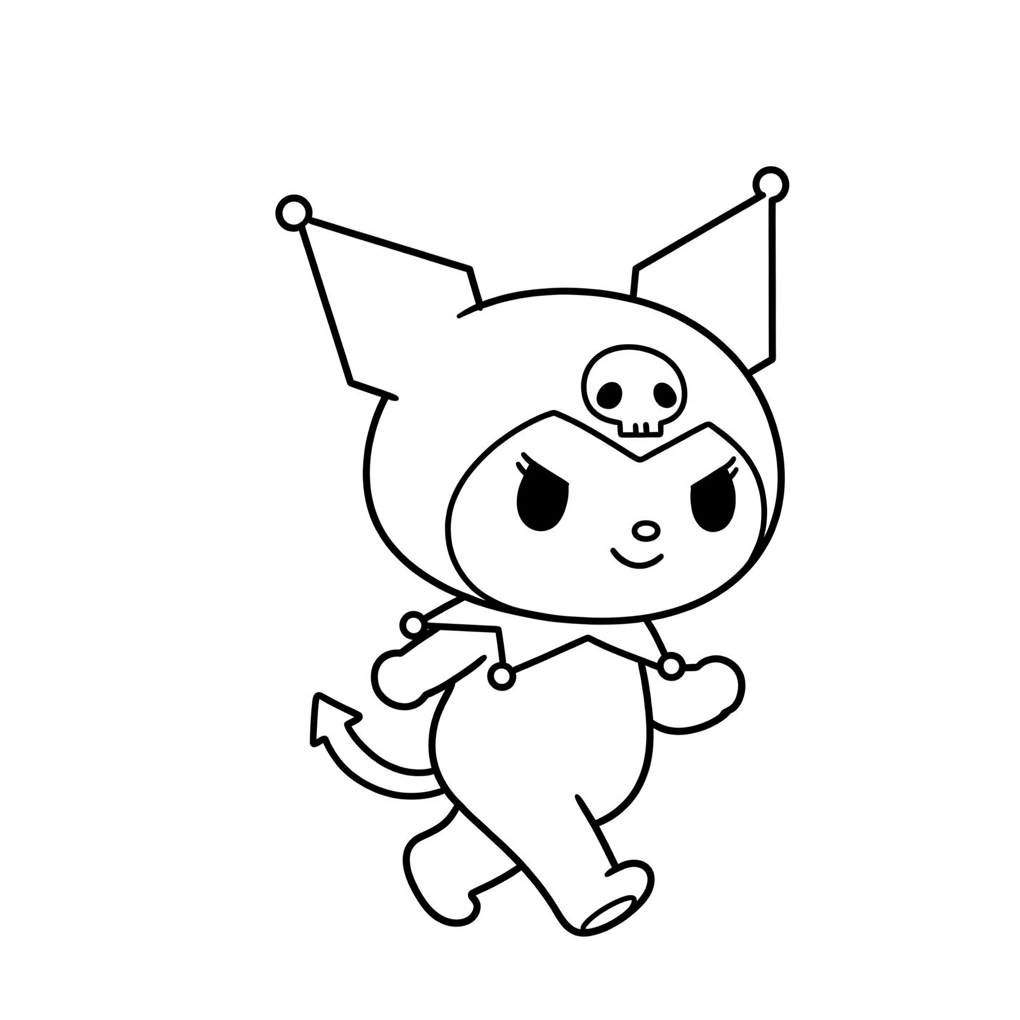 Desenho de Kuromi para imprimir