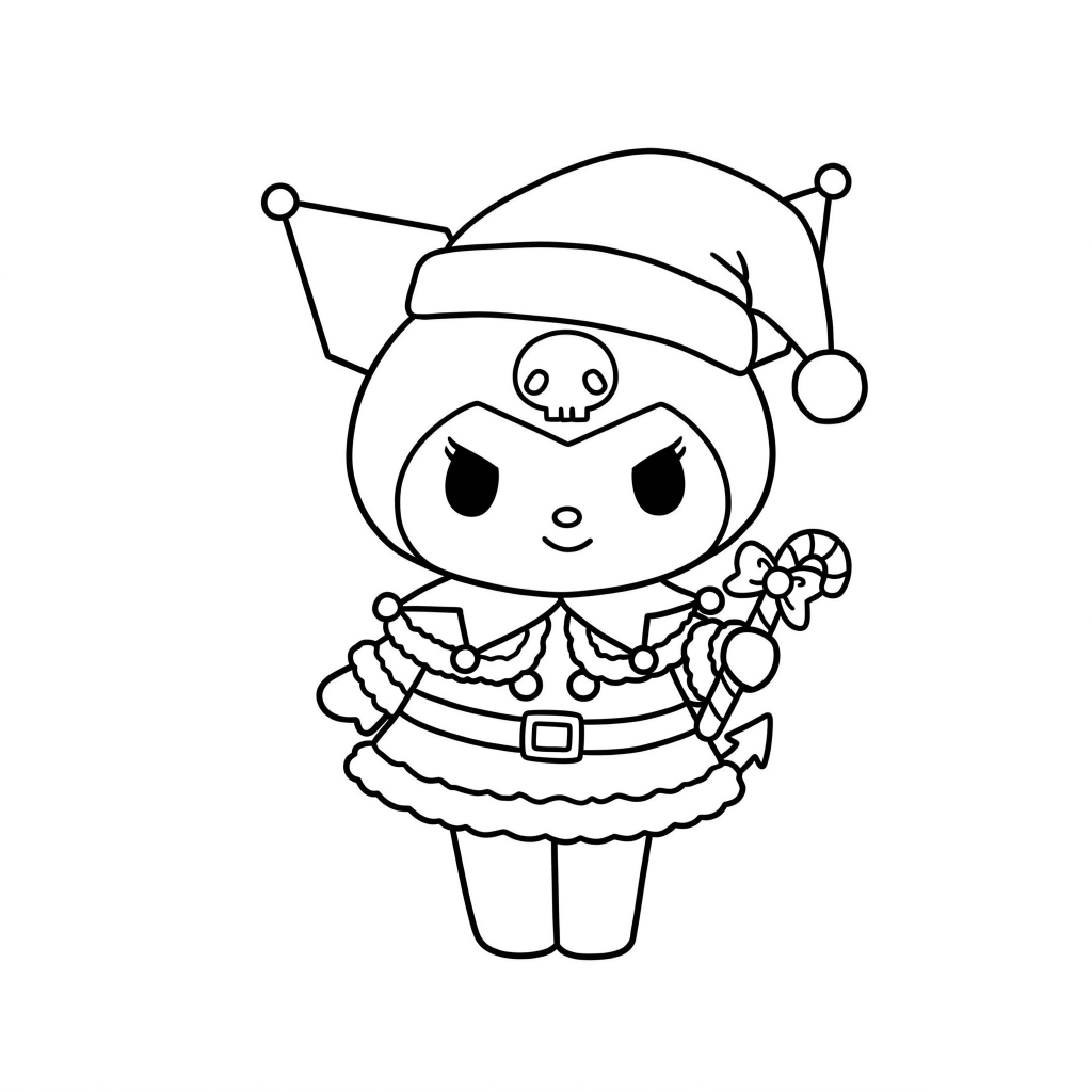 Desenho de Kuromi para imprimir