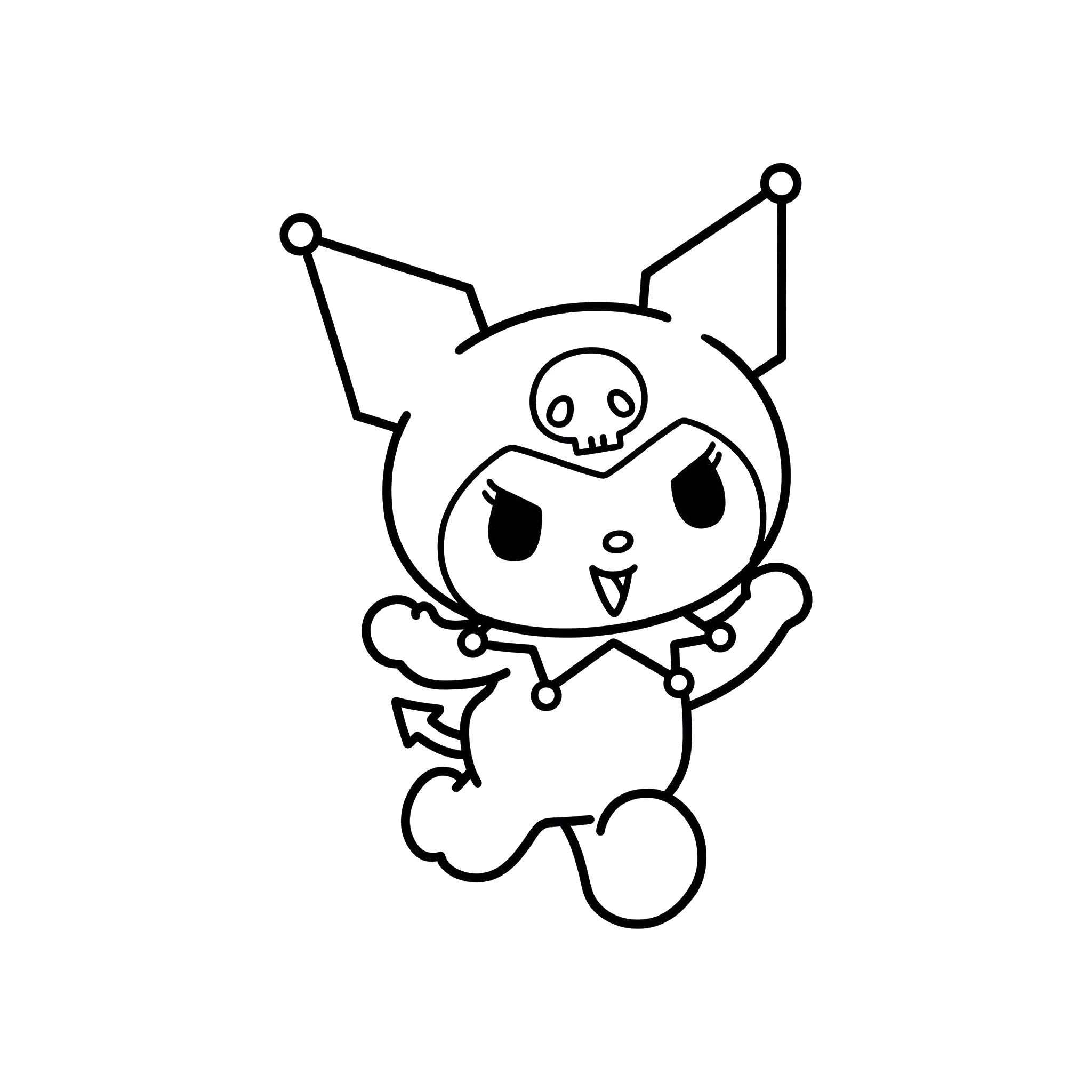 Desenho de Kuromi para imprimir