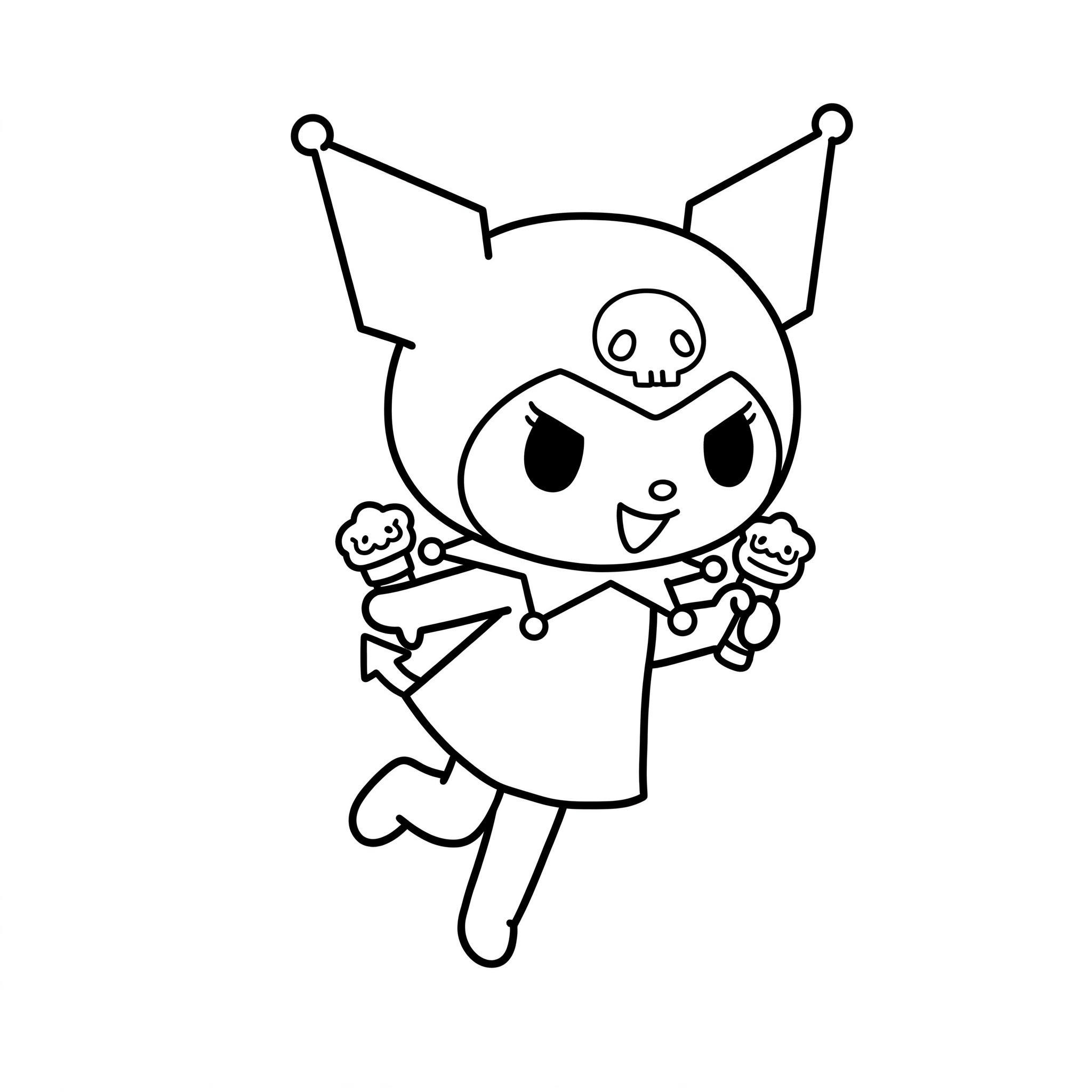 Desenho de Kuromi para imprimir