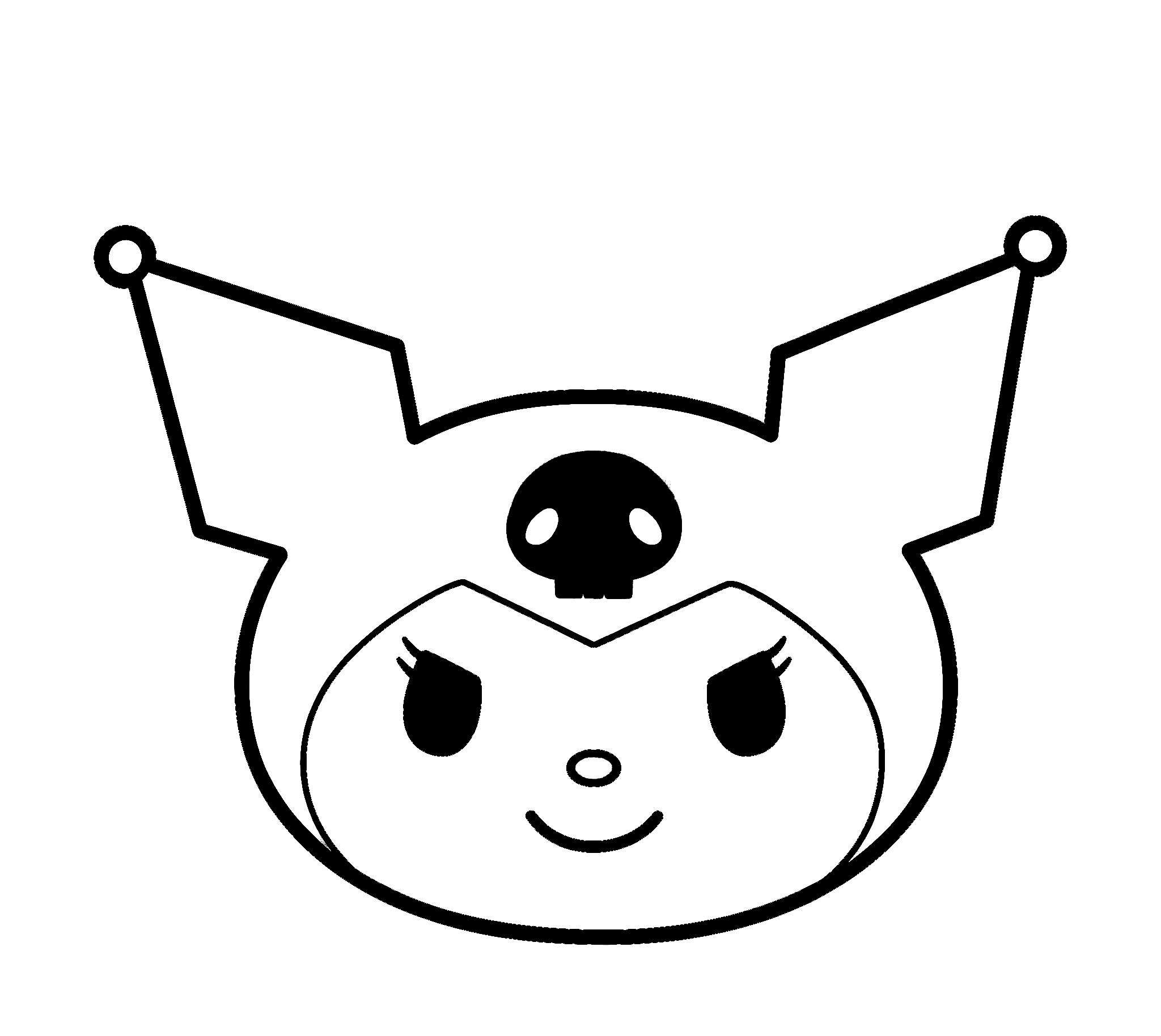 Imprimir Kuromi para Colorir