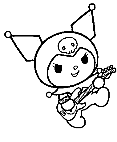 Desenho de Kuromi para imprimir