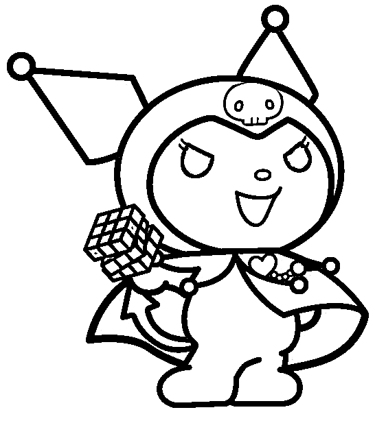Desenho de Kuromi para imprimir