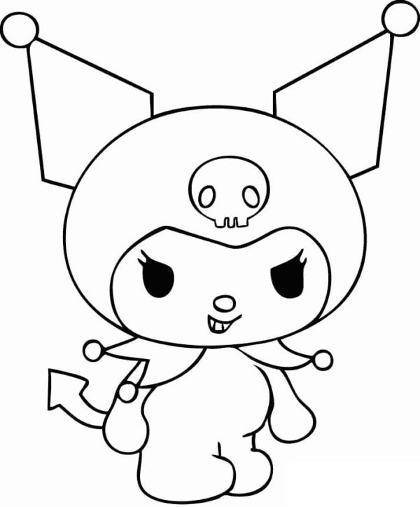 Desenho de Kuromi para imprimir