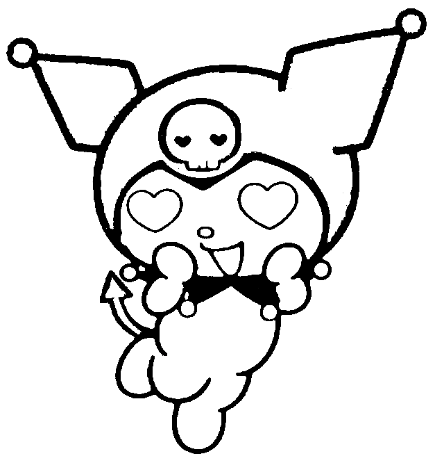 Desenho de Kuromi para imprimir