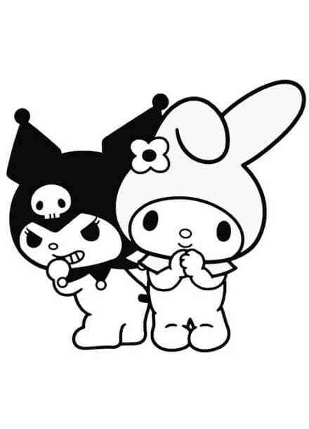 Desenho de Kuromi para imprimir