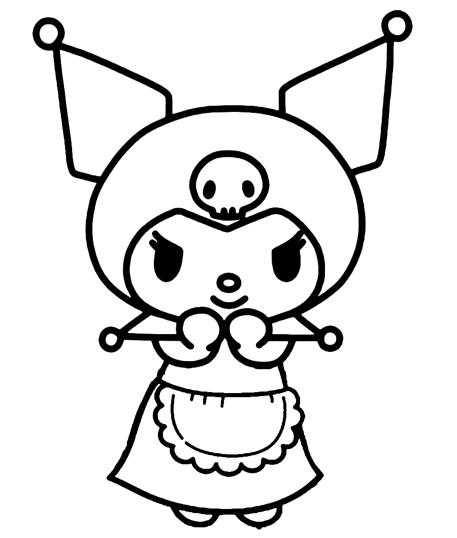 Desenho de Kuromi para imprimir
