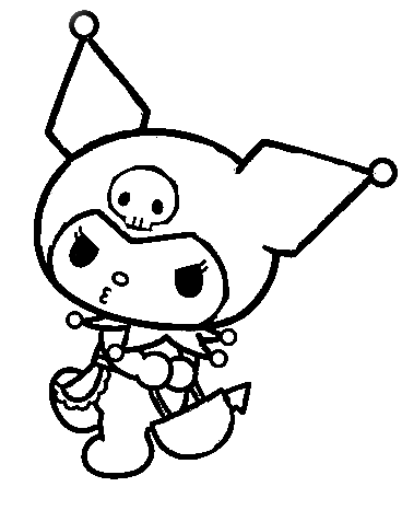 Desenho de Kuromi para imprimir