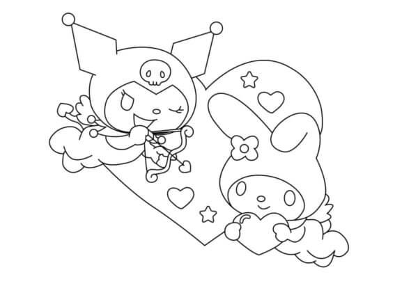 Desenho de Kuromi para imprimir