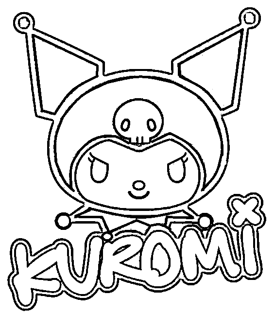 Desenho de Kuromi para imprimir