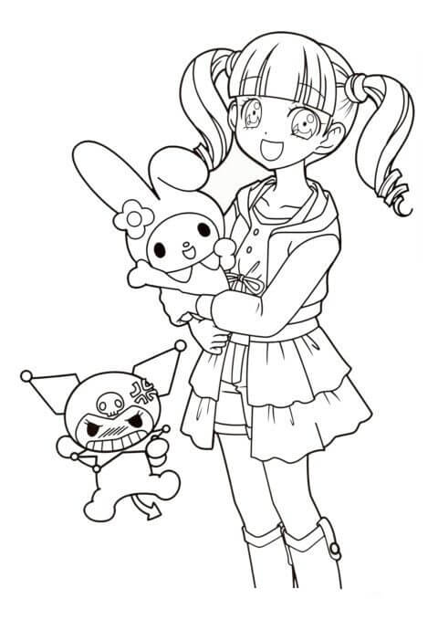 Desenho de Kuromi para imprimir