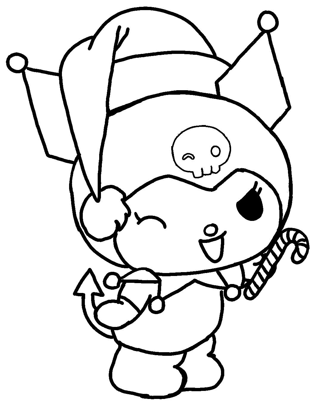 Desenho de Kuromi para imprimir