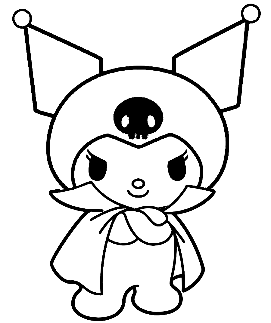 Desenho de Kuromi para imprimir