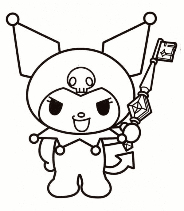 Desenho de Kuromi para imprimir
