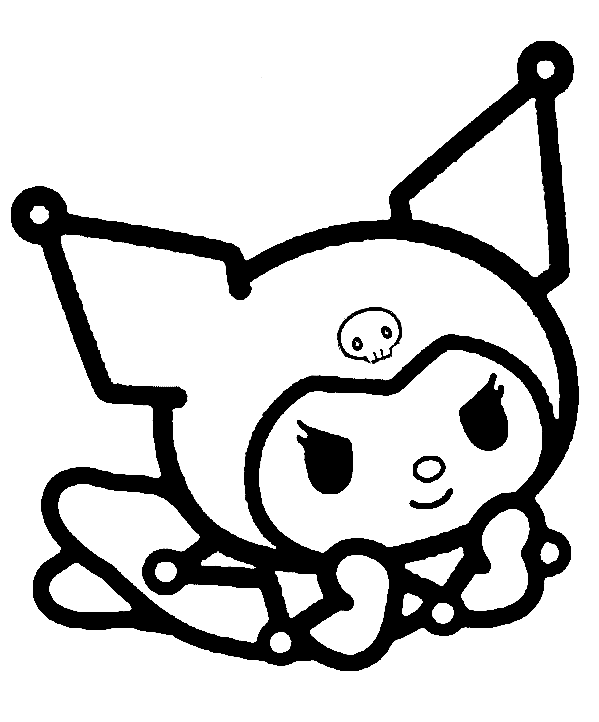 Desenho de Kuromi para imprimir