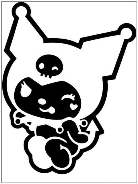 Desenho de Kuromi para imprimir
