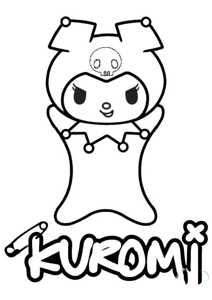 Desenho de Kuromi para imprimir