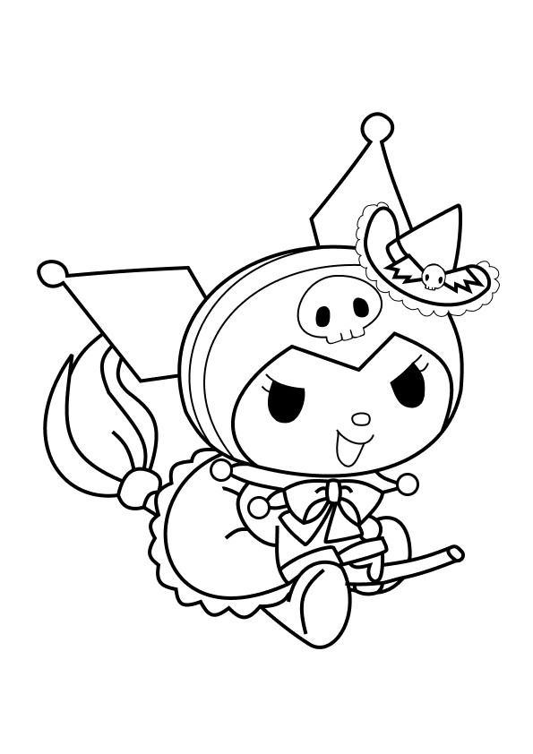 Desenho de Kuromi para imprimir