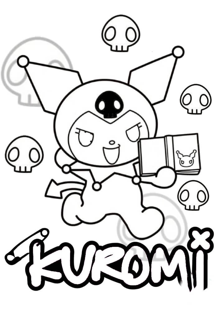 Desenho de Kuromi para imprimir