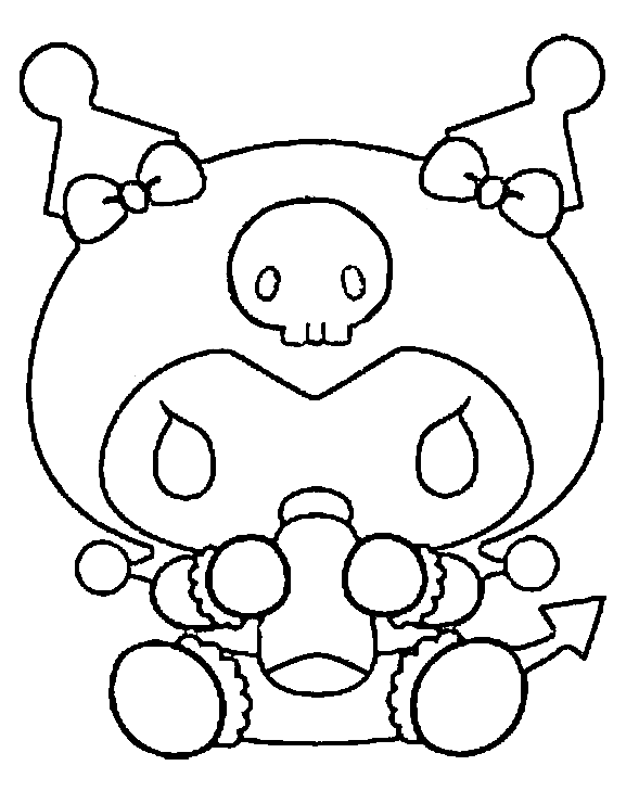 Desenho de Kuromi para imprimir