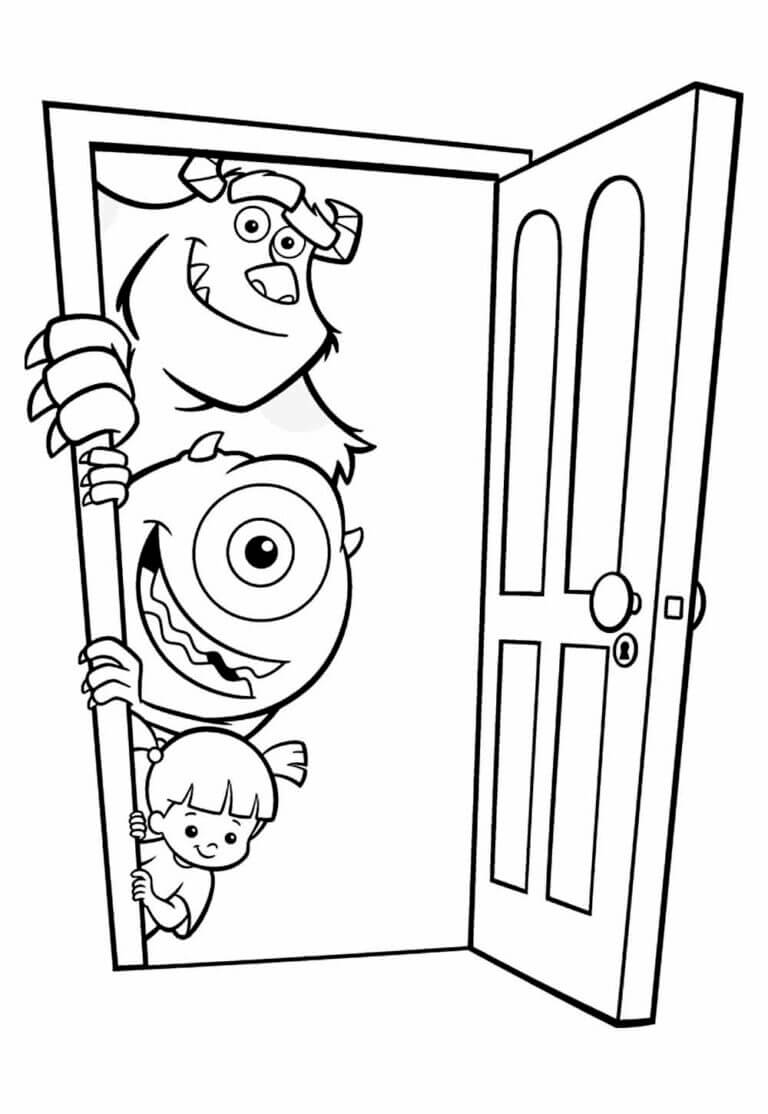 Desenho de Monstros S.A. para imprimir