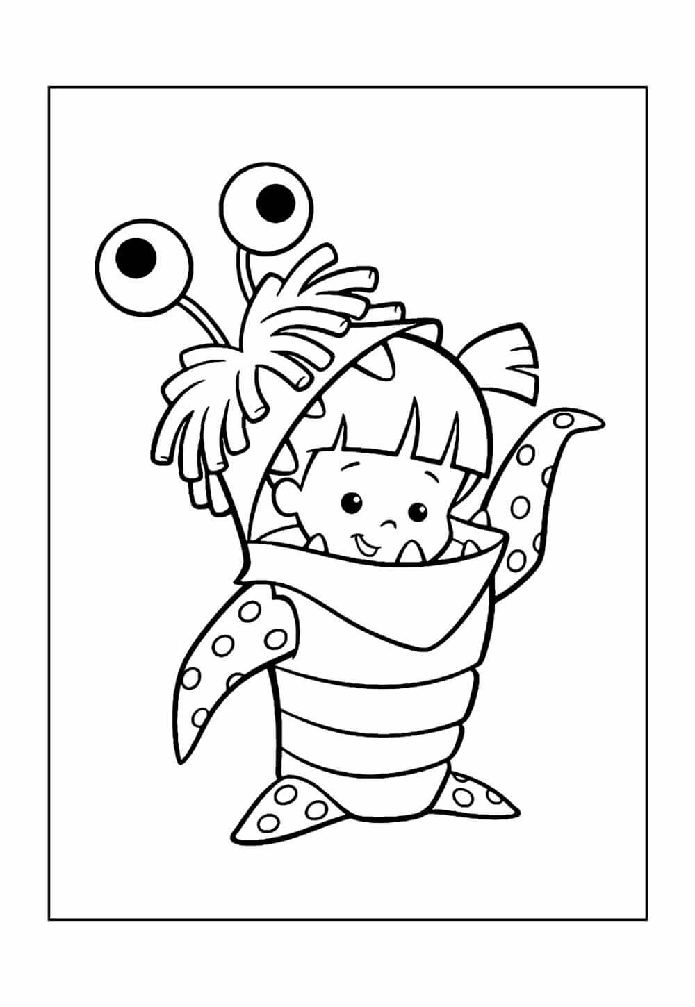Desenho de Monstros S.A. para imprimir