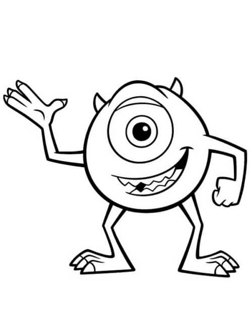 Desenho de Monstros S.A. para imprimir