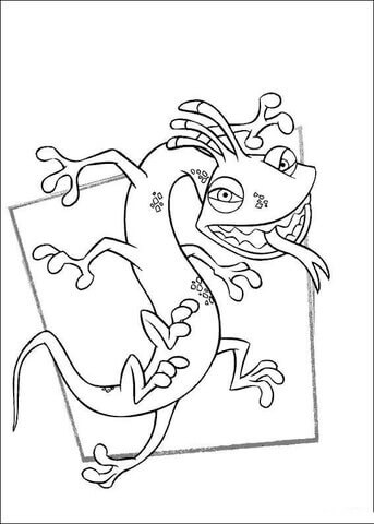 Desenho de Monstros S.A. para imprimir