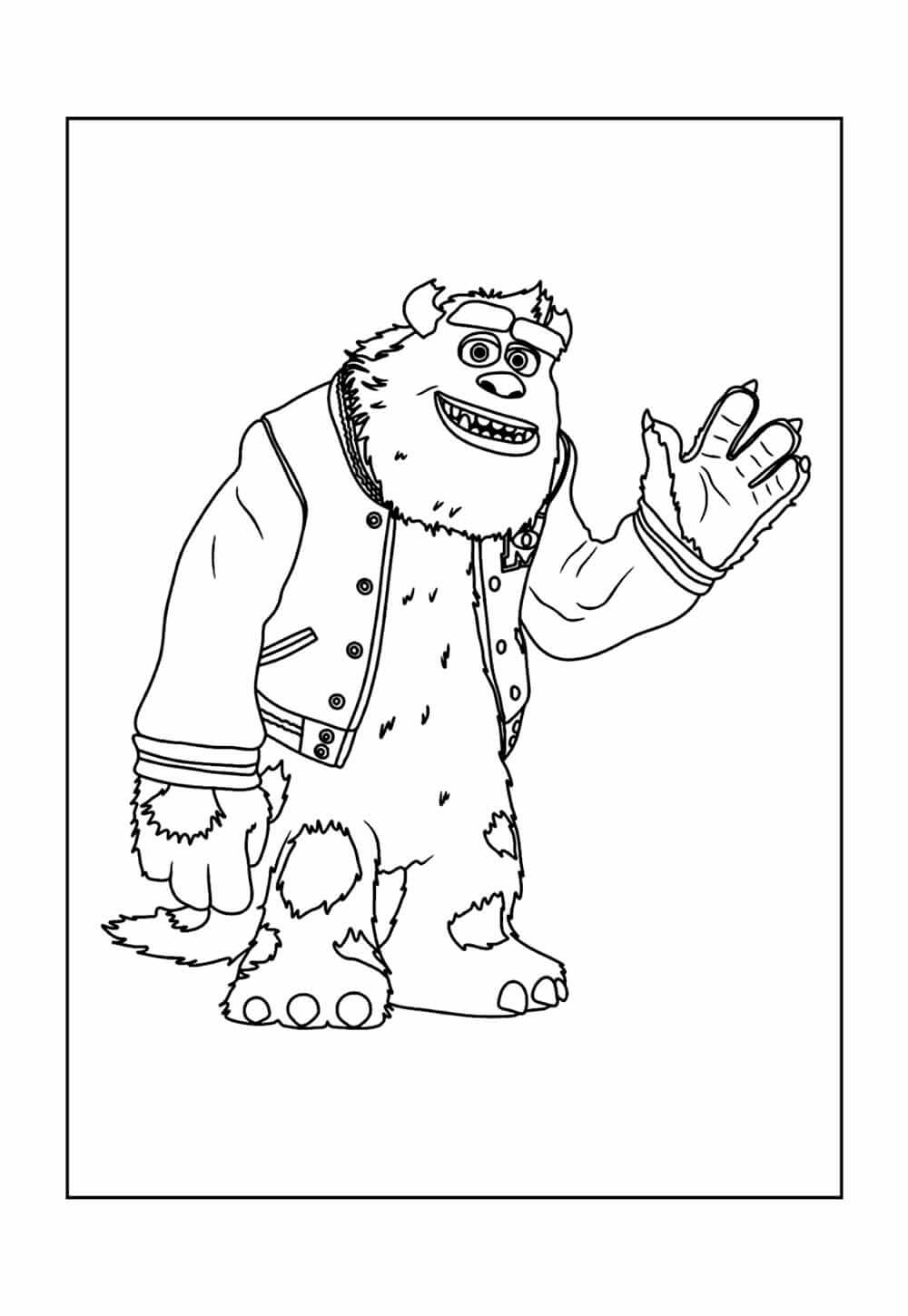 Desenho de Monstros S.A. para imprimir