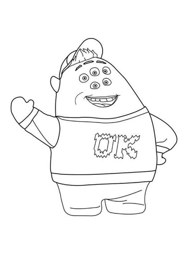 Desenho de Monstros S.A. para imprimir