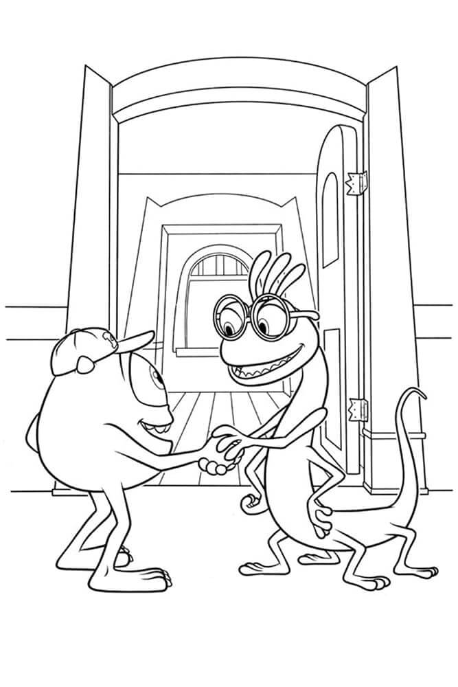 Desenho de Monstros S.A. para imprimir