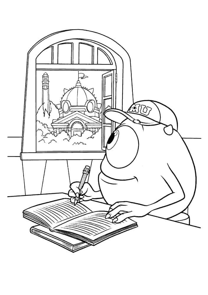 Desenho de Monstros S.A. para imprimir