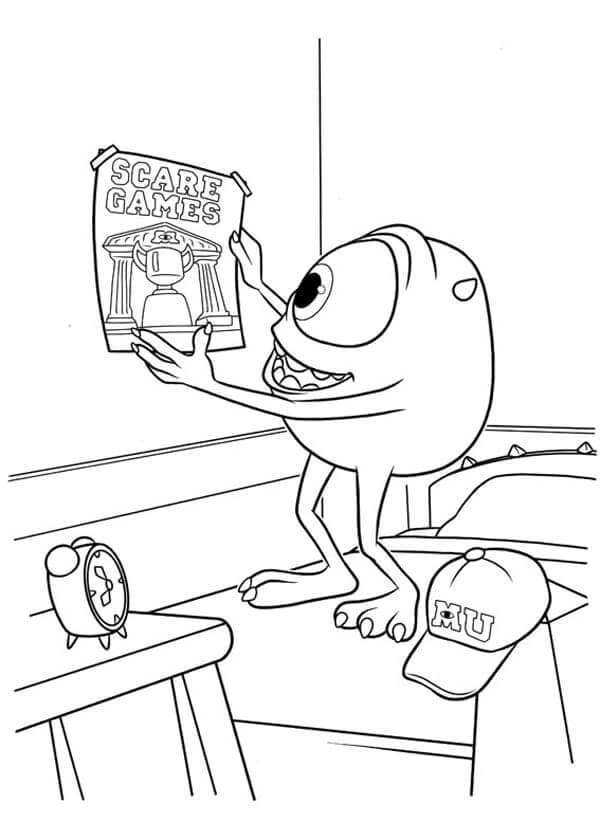 Desenho de Monstros S.A. para imprimir