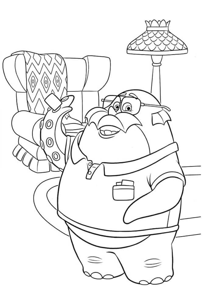 Desenho de Monstros S.A. para imprimir