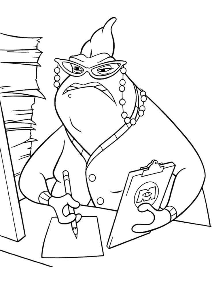 Desenho de Monstros S.A. para imprimir