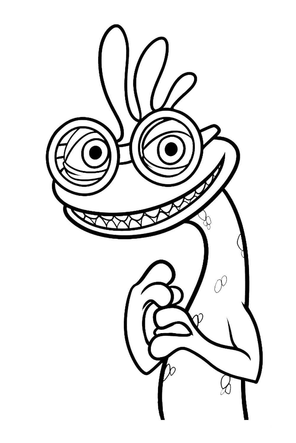 Desenho de Monstros S.A. para imprimir