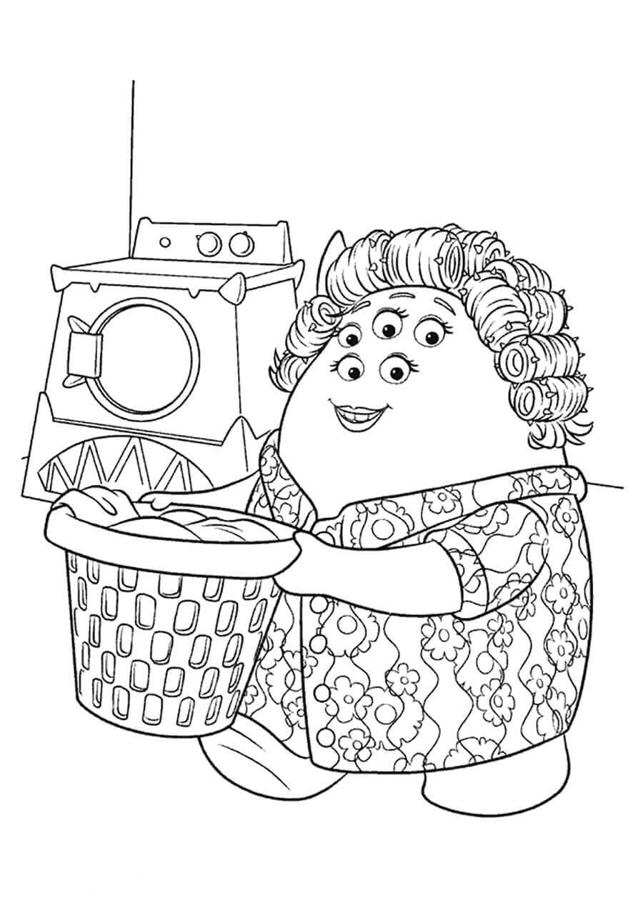 Desenho de Monstros S.A. para imprimir