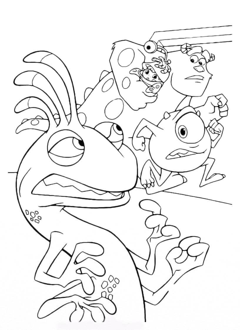 Desenho de Monstros S.A. para imprimir