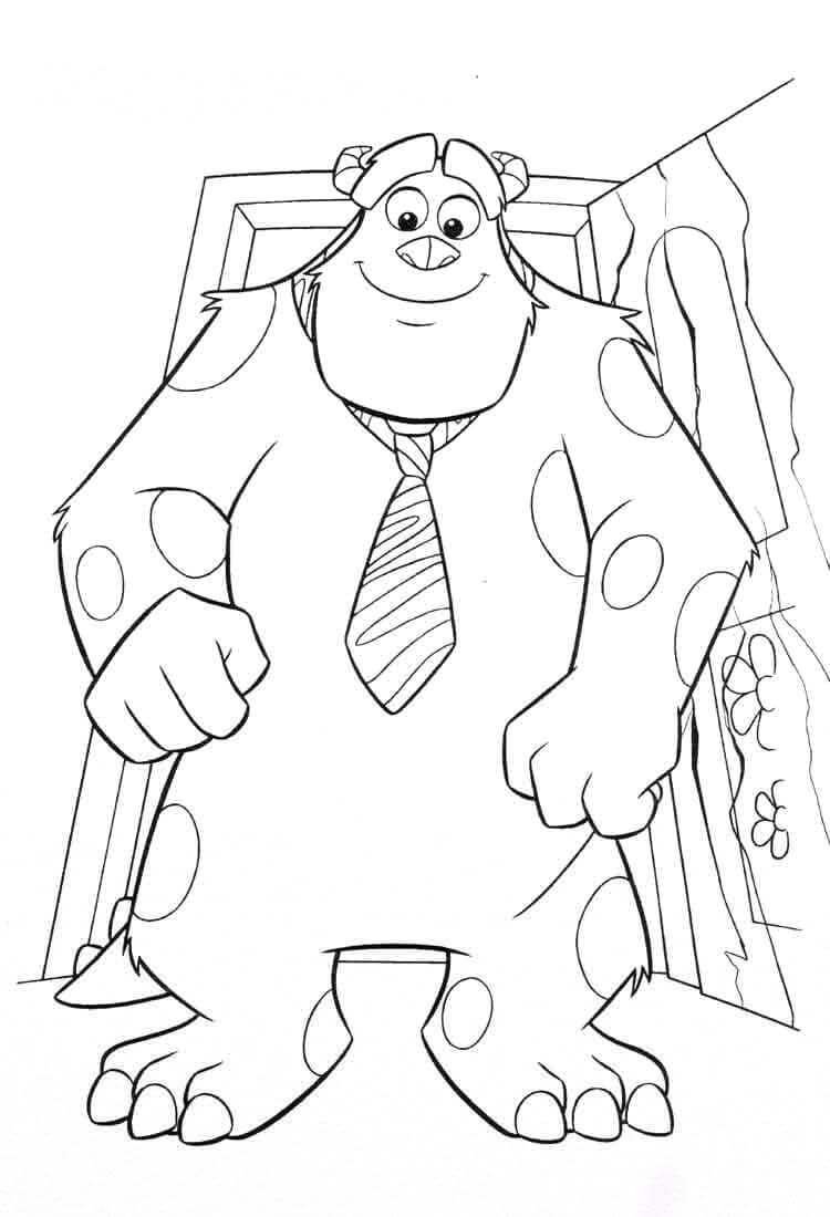 Desenho de Monstros S.A. para imprimir