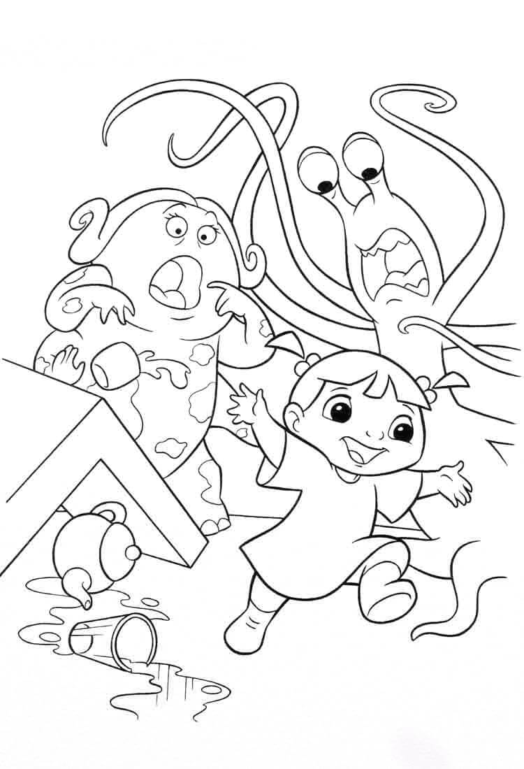 Desenho de Monstros S.A. para imprimir